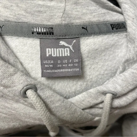 Puma Essentials Hoodie - Heather Gray - M - Picture 3 of 4